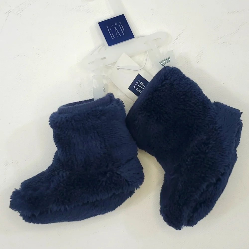 Gap NB Sherpa boot washed navy 0-3 months